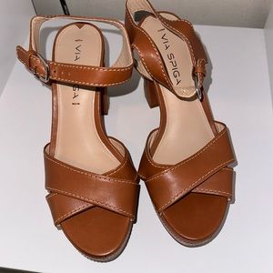 Via spiga chunky heels, sandals